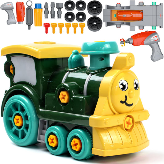 Brixlytoys toddler take apart train set front view supports hands-on exploration