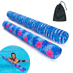 Brmoka inflatable pool noodle 2-pack offers versatile pool fun for all ages.