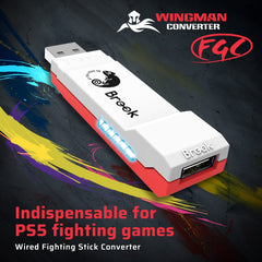 Brook Wingman FGC in a fighting game setup enabling precise control and fast responses.
