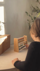 Brooklyn Neutral Boho Abacus boho rainbow pattern inspires visual exploration and pattern recognition