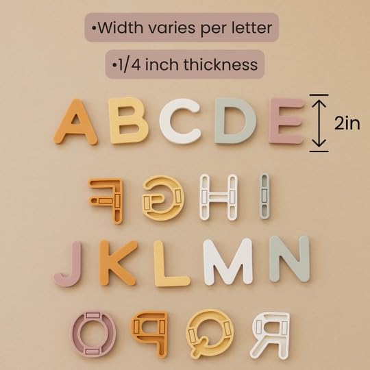 Brooklyn Neutral neutral-toned magnets encourage classroom or home learning sessions.