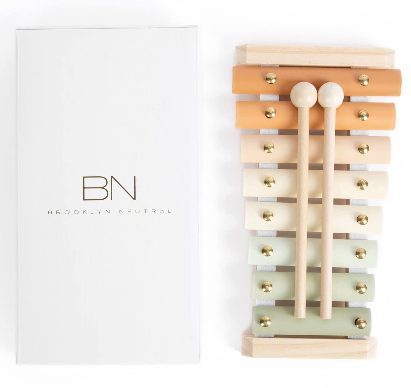 Brooklyn Neutral Xylophone eight-note design for Montessori rhythm development.