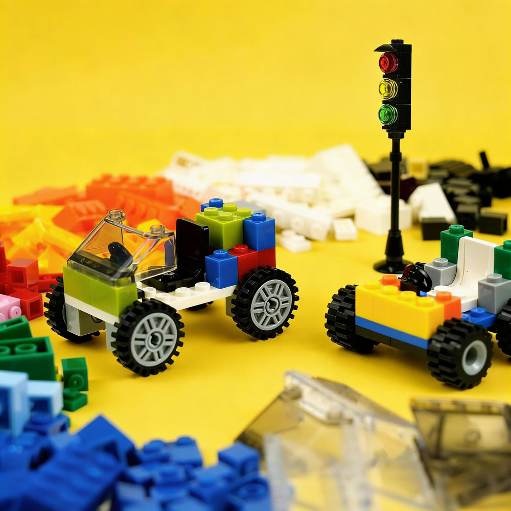 BroTex classic bricks pieces in bright colors for creative construction