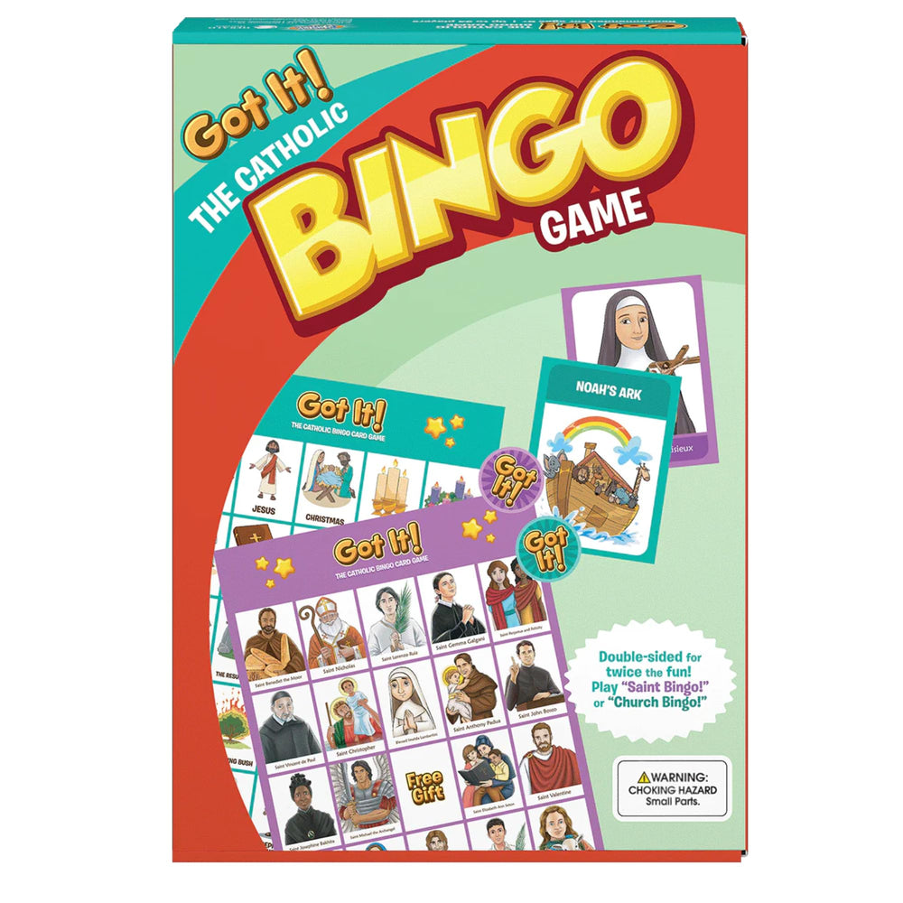 Brother Francis Got It Catholic Bingo is durable, full-color laminated and ready for classroom, church, or home use.