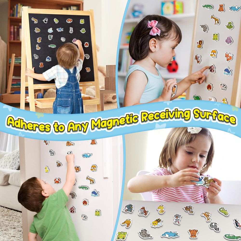 Broytain 40 animal magnets with cute figures for imaginative play