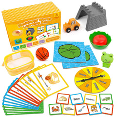 Broytain positional word learning set manipulatives for hands-on spatial exploration