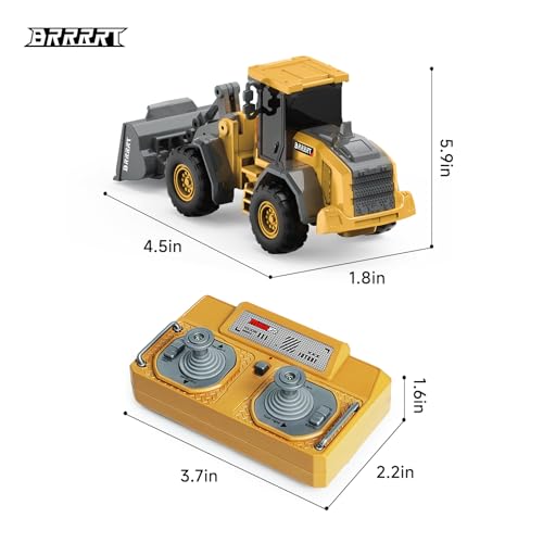 BRRRRT RC Bulldozer full-function controls enable realistic leveling and lifting