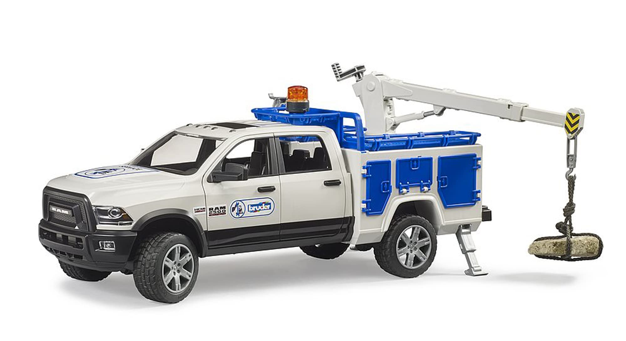Bruder 02509 RAM 2500 service truck all-round light enhances visibility