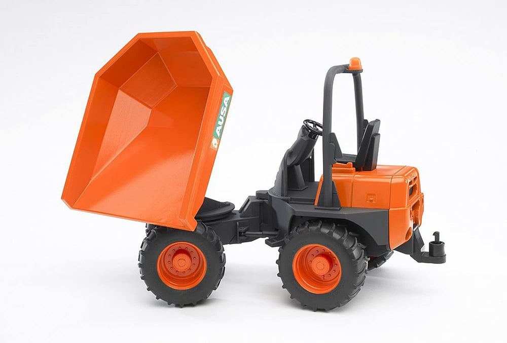 Bruder Ausa Minidumper rugged chassis supports off-road adventures and durability.
