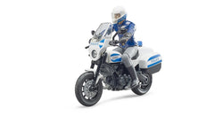 Bruder bworld Scrambler Ducati police motorbike for action-packed patrol play