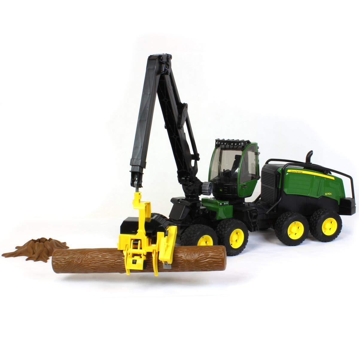 Bruder 1270G harvester crane rotation adds versatile harvesting action for imaginative play