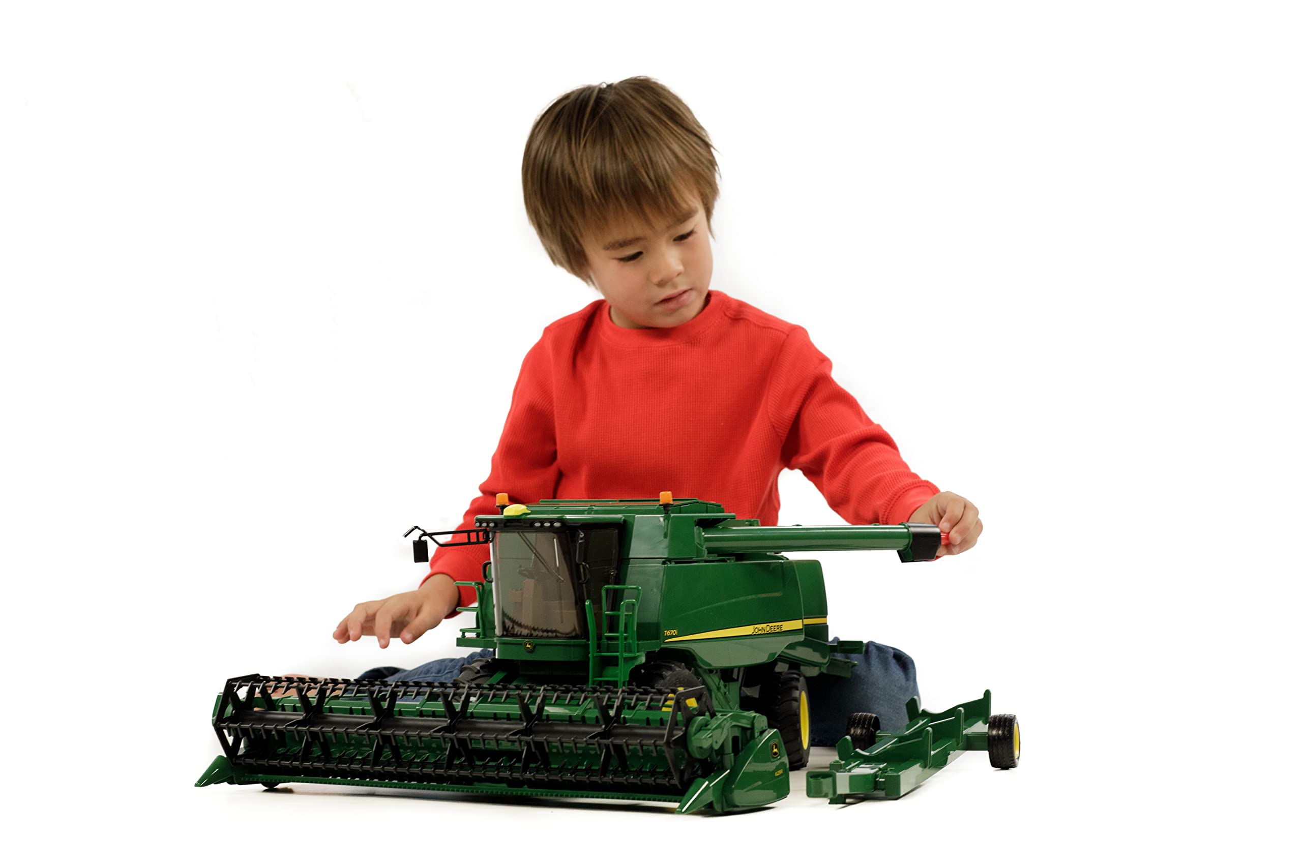 Bruder John Deere T670i suitable for indoor and outdoor play.