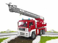 Bruder MAN Fire Engine lights and sirens boost authentic rescue ambiance