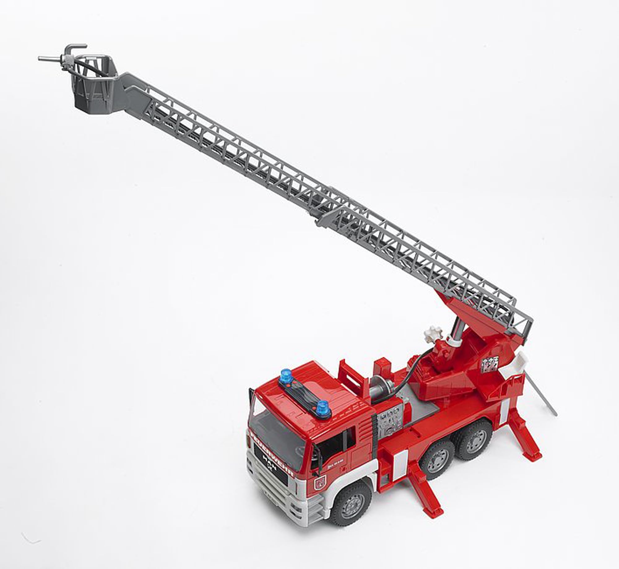 Bruder MAN Fire Engine water hose with sprayer enhances interactive action