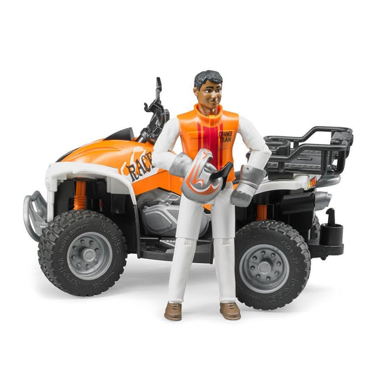 Bruder Quad with Driver rear view, rugged build for active adventures