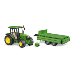 BRUDER trailer tilting platform with fold-down gates for realistic loading.