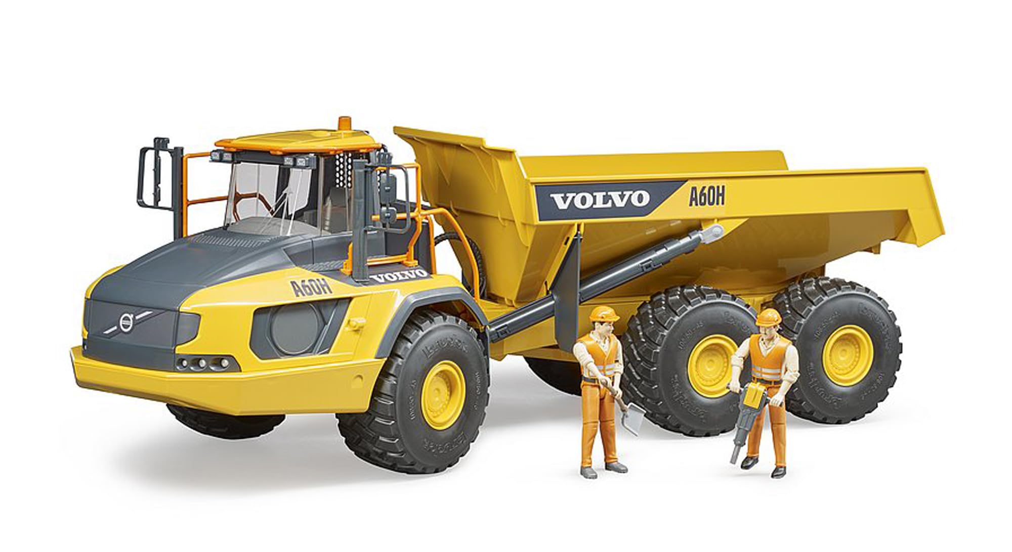 Bruder Volvo A60H Hauler articulated steering enables lifelike maneuvering