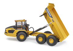 Bruder Volvo A60H Hauler cab detail captures interior features and safety accents