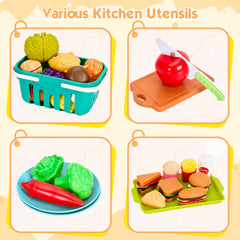 Bruvoalon colorful vegetables and desserts to diversify playtime stories.