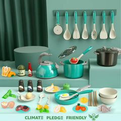 Bruvoalon kid-friendly pots and pans promote safe pretend cooking sessions