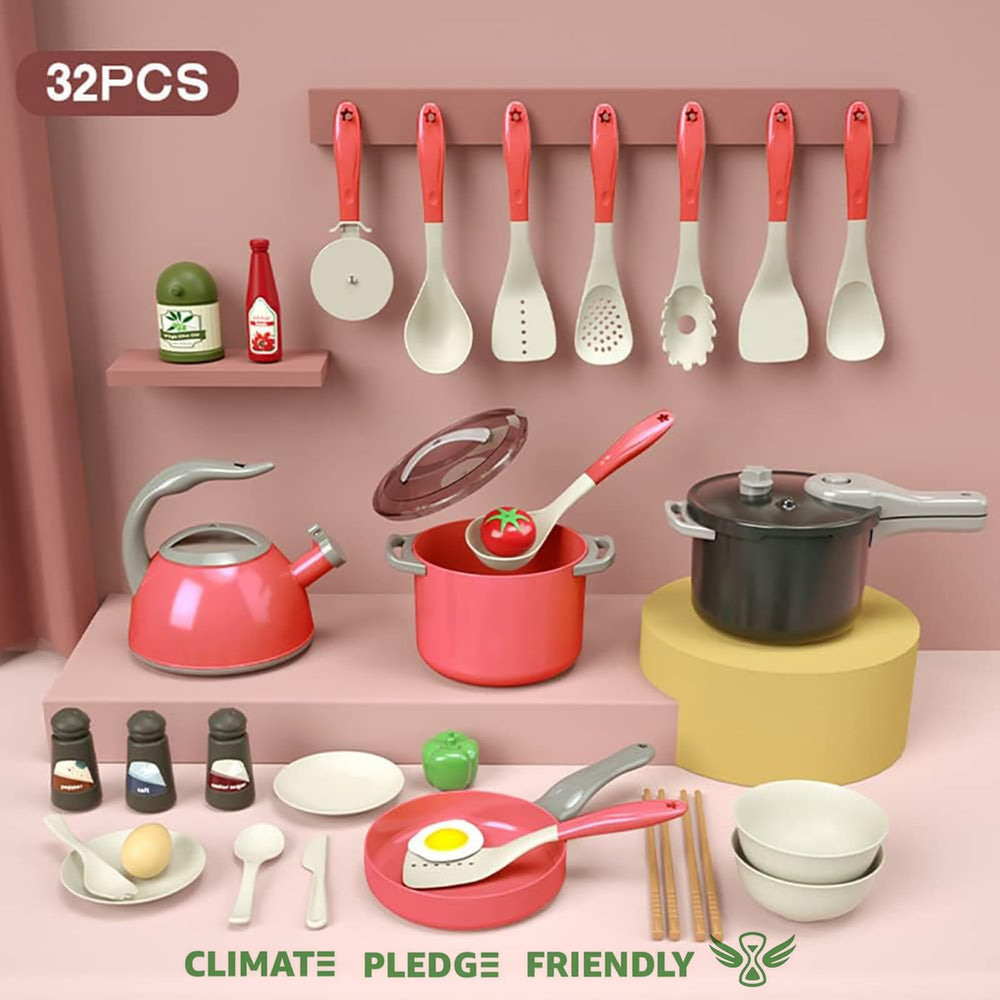 Bruvoalon pressure cooker with rotating lid adds realistic pretend cooking experiences.