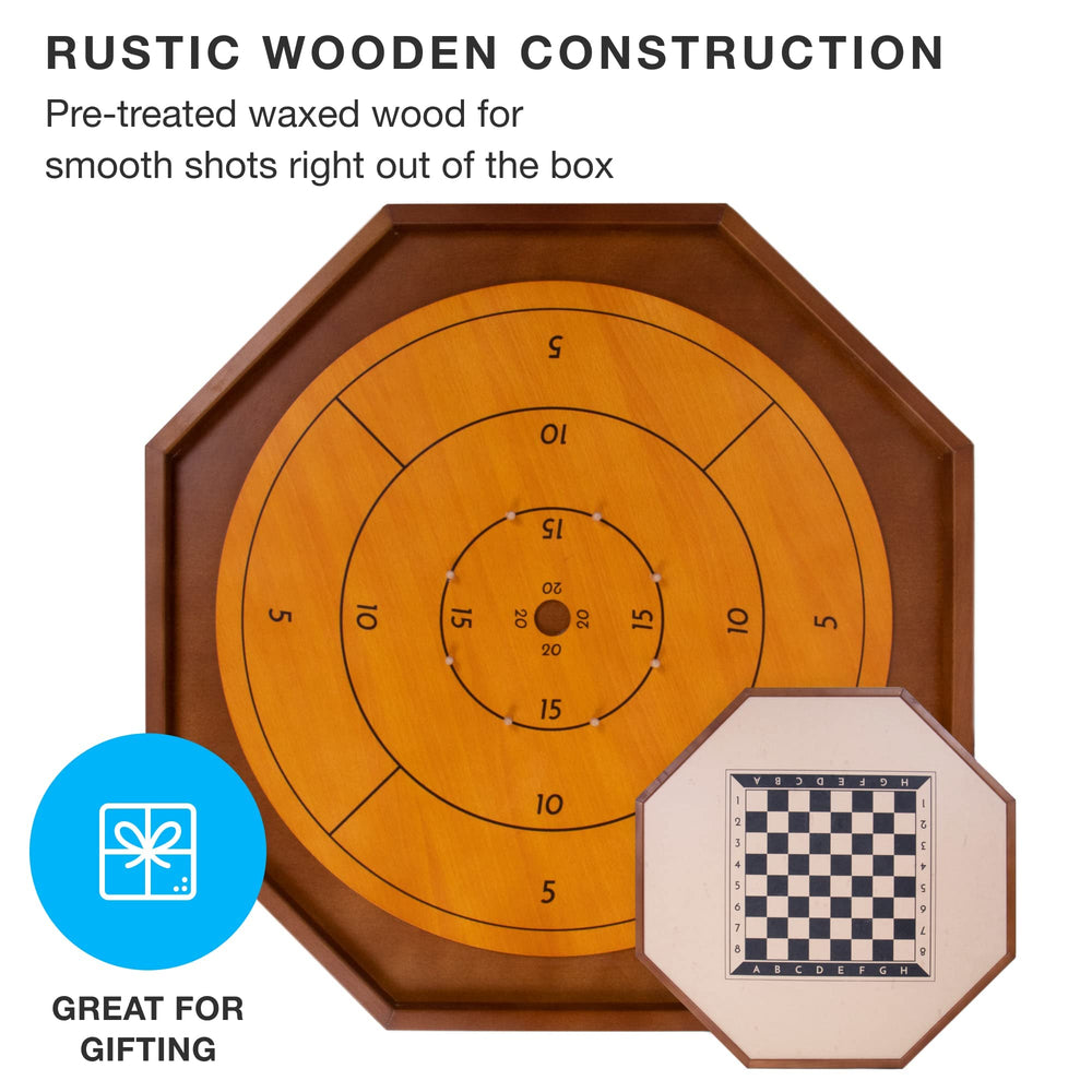 Brybelly checkers discs and board set for versatile tabletop fun.