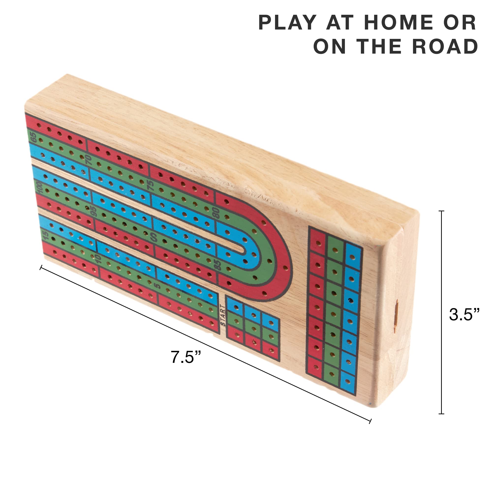 Brybelly cribbage folded travel case ready for on-the-go play.