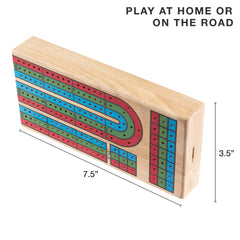 Brybelly cribbage folded travel case ready for on-the-go play.