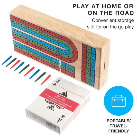 Brybelly cribbage pegs in plastic for smooth, precise moves.