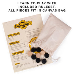 Crokinole ricochet action on Brybelly board boosts family entertainment.