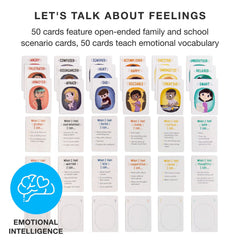 Brybelly Feelings in a Flash poker-size cards enable easy family and classroom play.