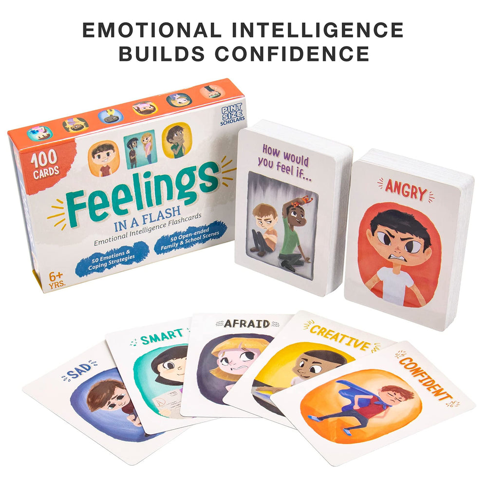 Brybelly Feelings in a Flash richly illustrated cards engage young learners visually.
