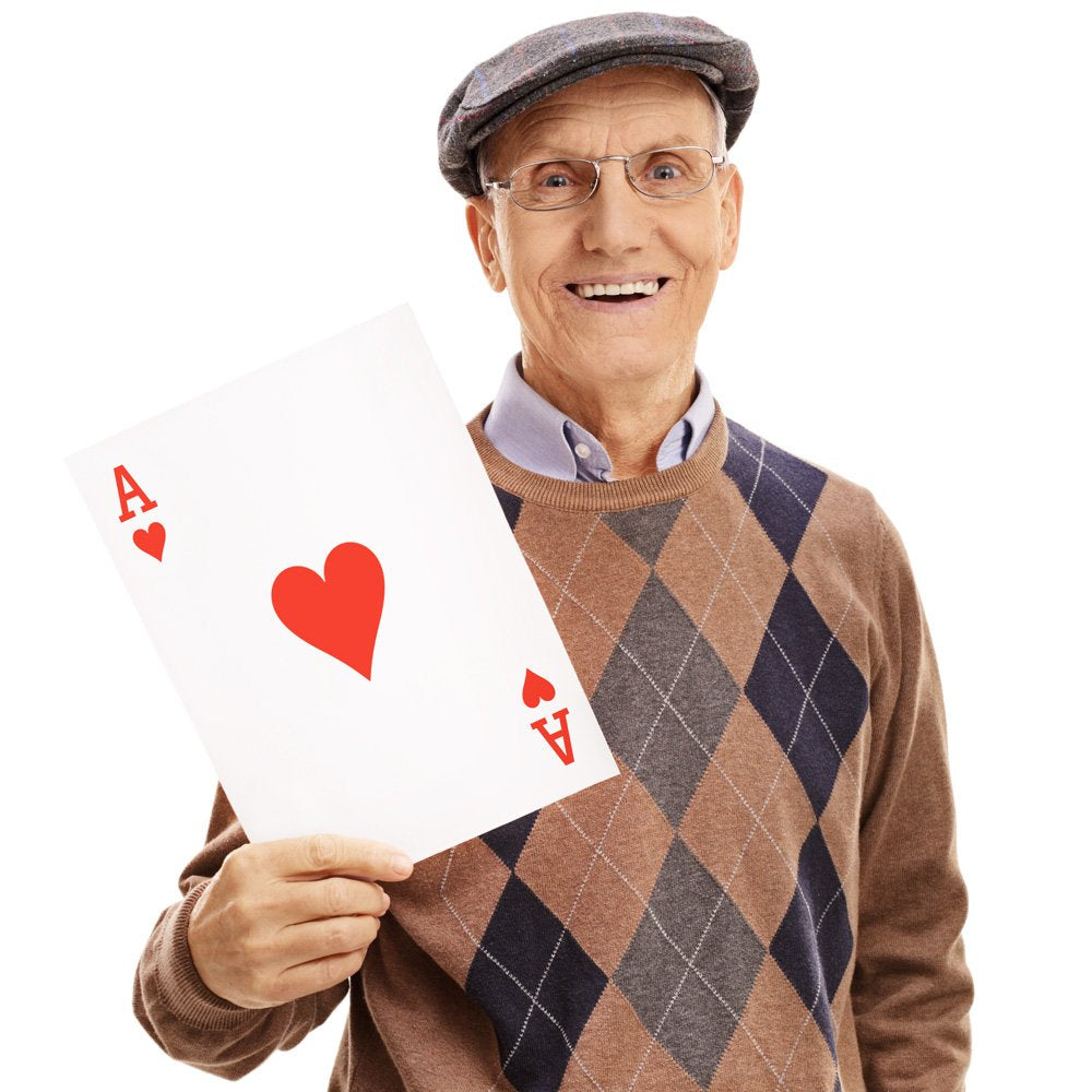 Brybelly Midway Monsters super jumbo deck front shows oversized cards for dramatic poker nights.