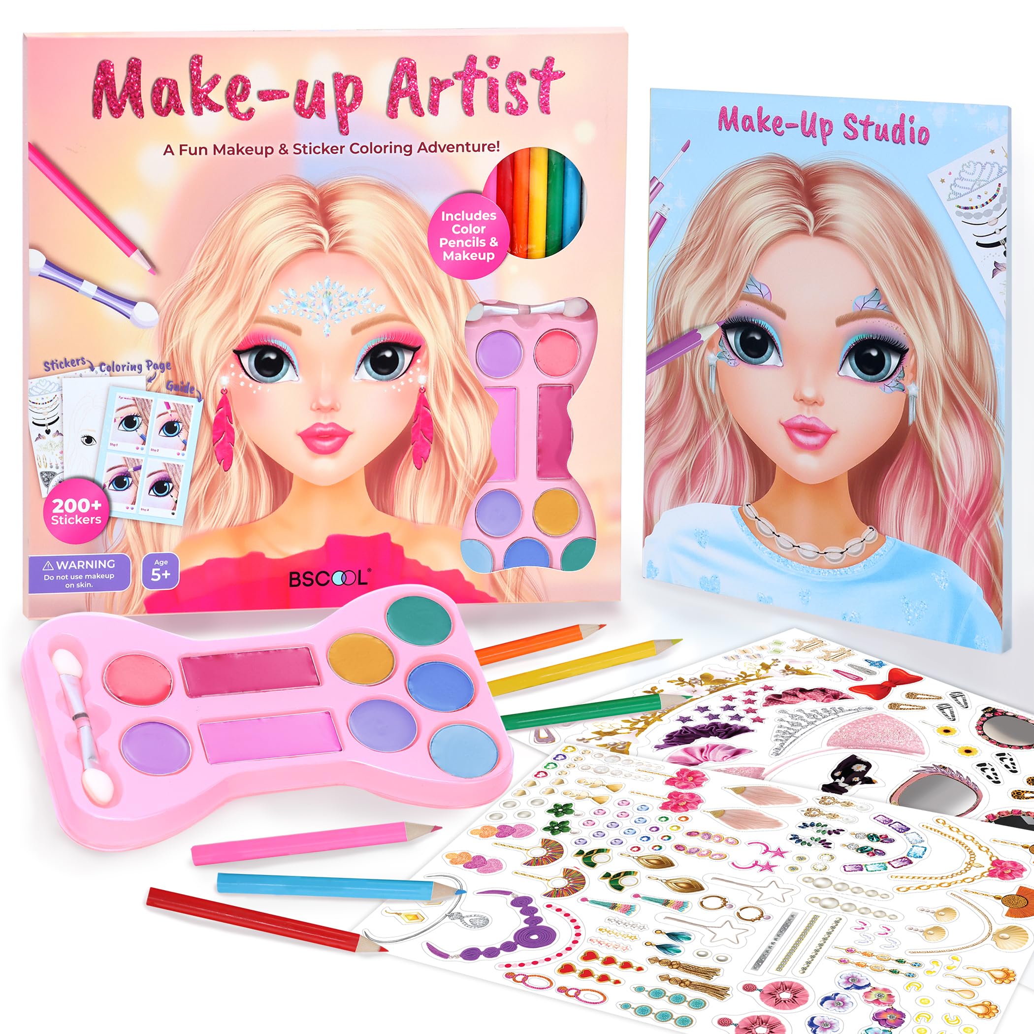 BSCOOL Make-up Artist 3-in-1 kit palette for imaginative color play.