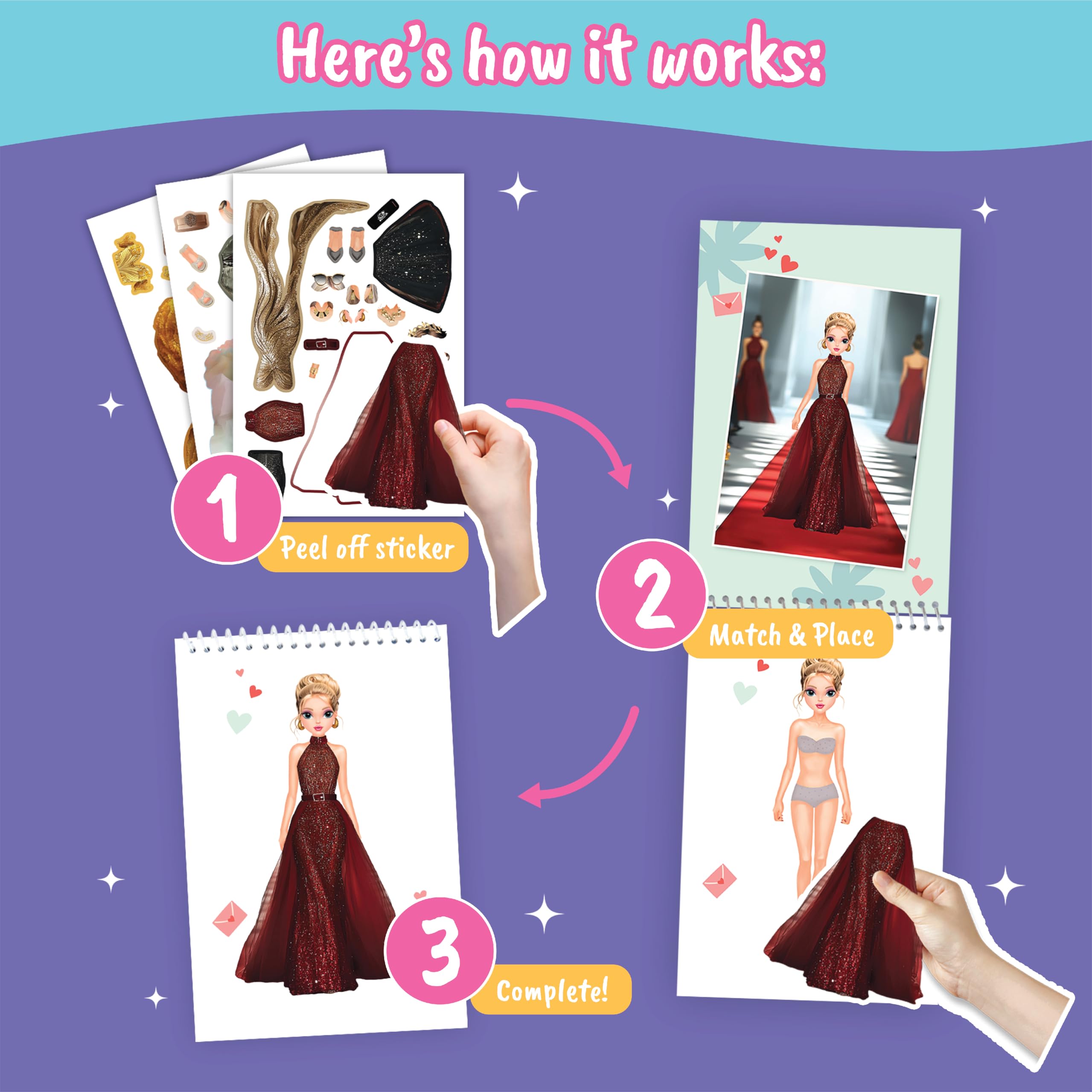 BSCOOL creative activity book turns playtime into fashion design moments.