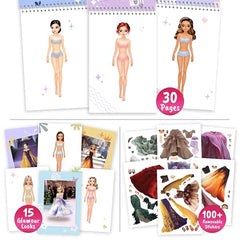 BSCOOL Sticker Dress Up Book paper dolls ready for styling and storytelling.