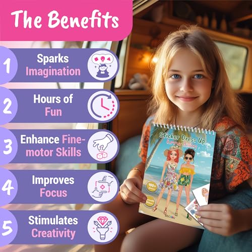 BSCOOL mix-and-match clothing stickers inspire endless fashion combos during playtime