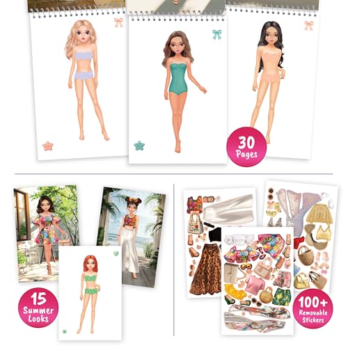 BSCOOL removable stickers let kids reposition outfits for repeat dress-up fun
