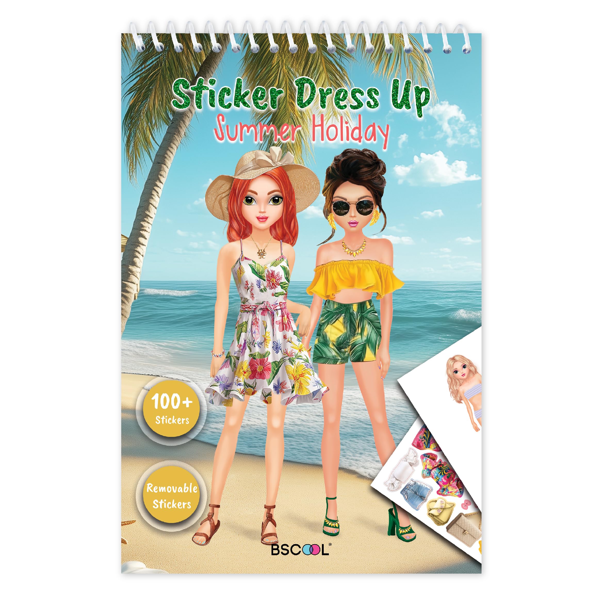 BSCOOL sticker dress-up beach stickers for colorful summer outfits on the go