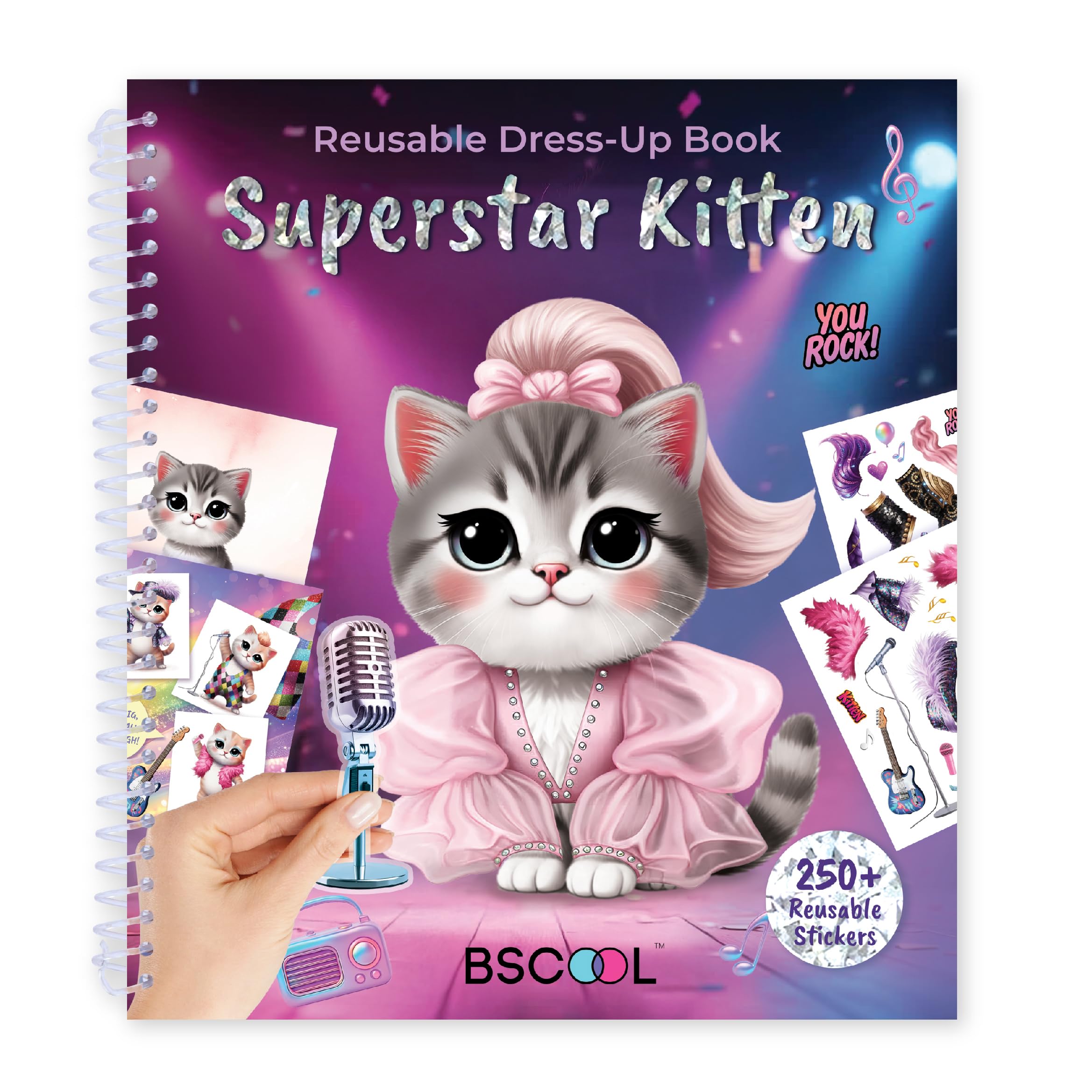 BSCOOL Sticker Dress Up Superstar Kitten cover image for imaginative dress-up play