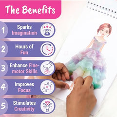 BSCOOL fashion models and gowns sticker set inspires creative dress-up stories.
