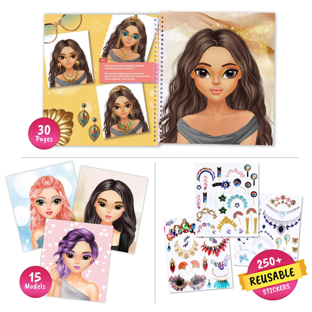 BSCOOL Sticker Necklaces Earrings let kids craft glam looks and experiment with style.