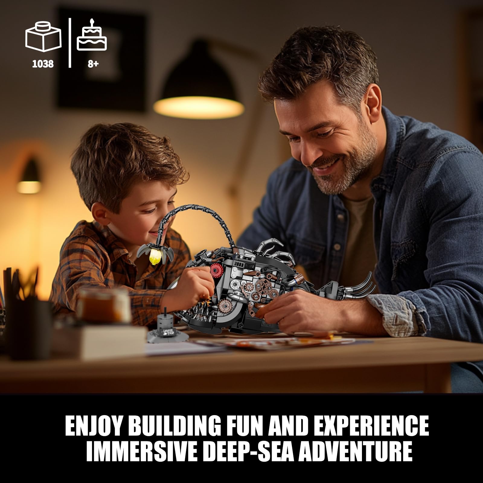 BseSparklion Angler Fish jaw movement simulates hunting action