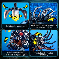 BseSparklion Angler Fish light during assembly for motivation