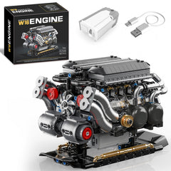 BseSparklion W16 engine model assembly shows compact 16-cylinder configuration for hands-on learning