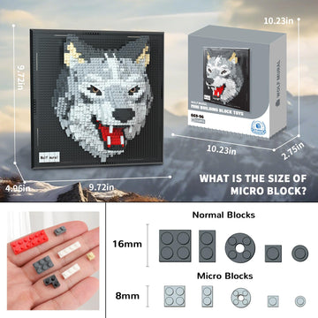 BseSparklion Wolf 3D table display showcases versatile decor on a desk or shelf.