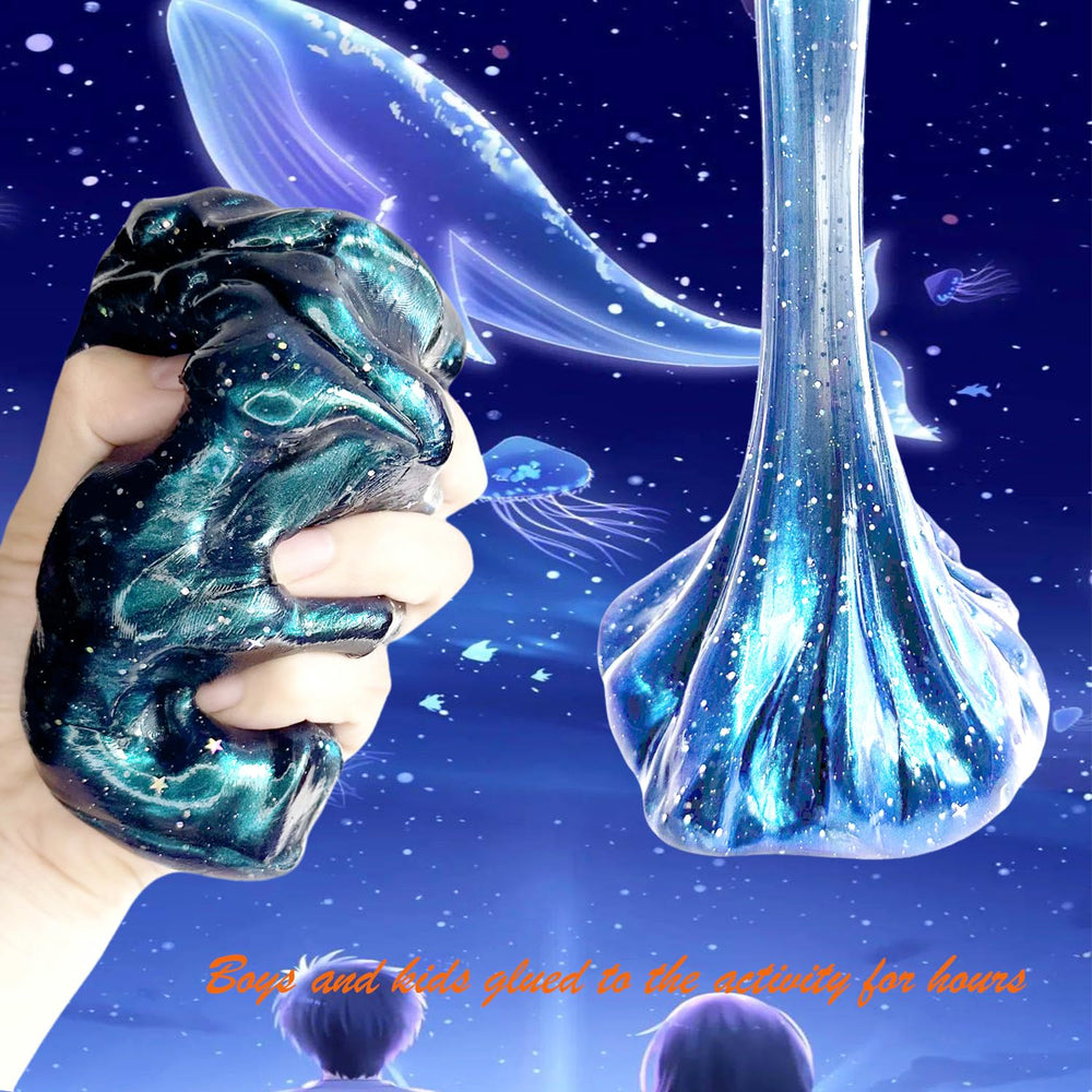 BSINHTIY Galaxy Glitter Slime Kit includes sprinkles and embellishments for creativity