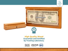 BSIRI ATM Puzzle Box wood grain detail showcases quality craftsmanship.