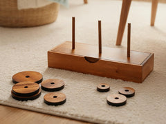 BSIRI handcrafted wooden puzzle tower with precise fit