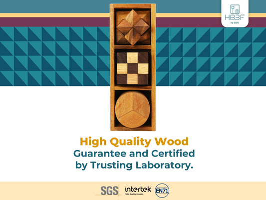 BSIRI interlocking wooden puzzles 3D design challenging spatial reasoning